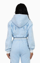 Smoke Rise Sparkly Zip-Up Hoodie Blue Bell - view 3