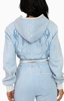 Smoke Rise Sparkly Zip-Up Hoodie Blue Bell - view 7
