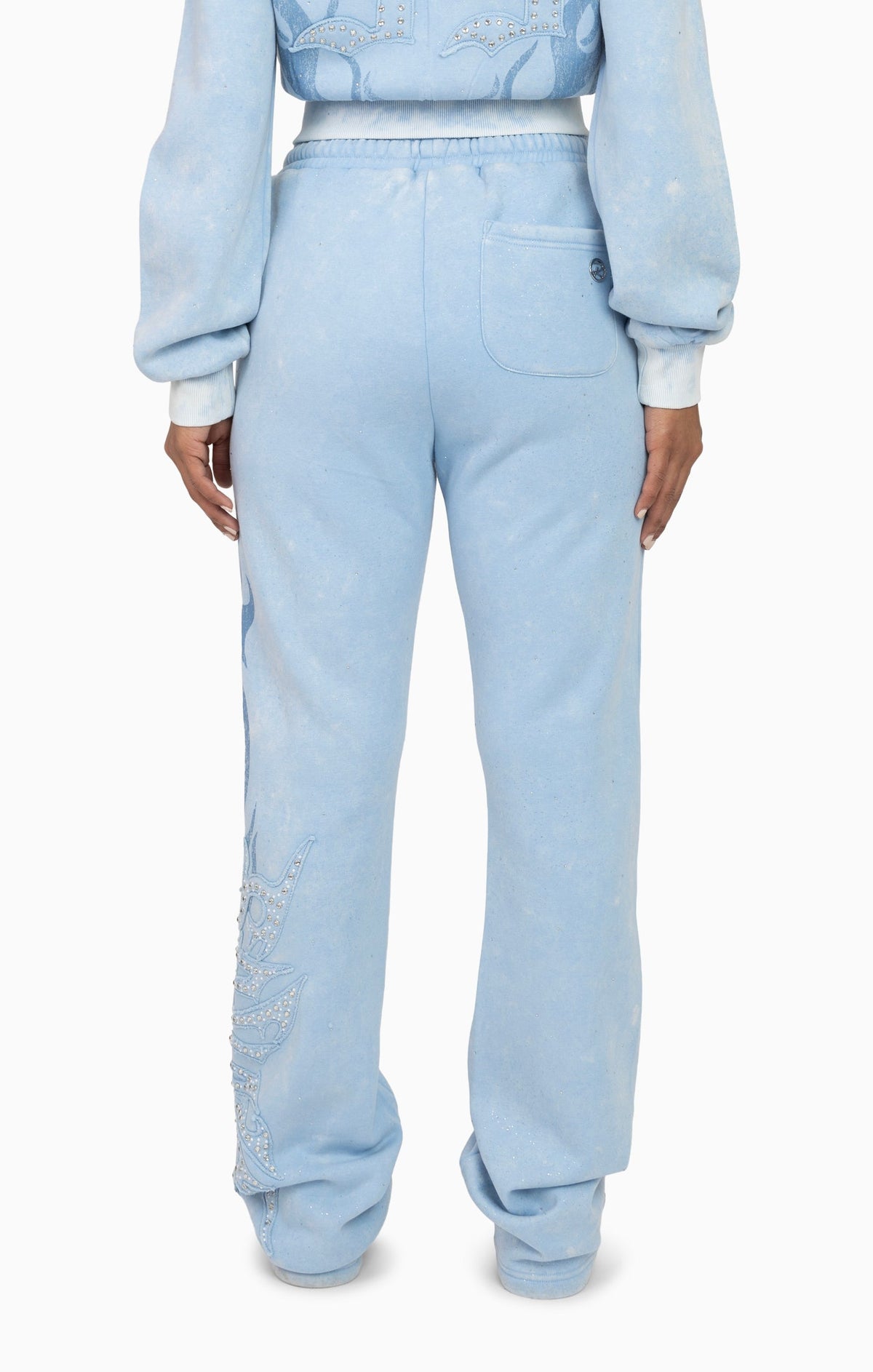 Smoke Rise Sparkly Fleece Pants - Blue Bell - view 4