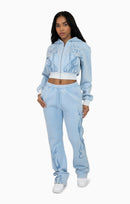 Smoke Rise Sparkly Fleece Pants - Blue Bell - view 5