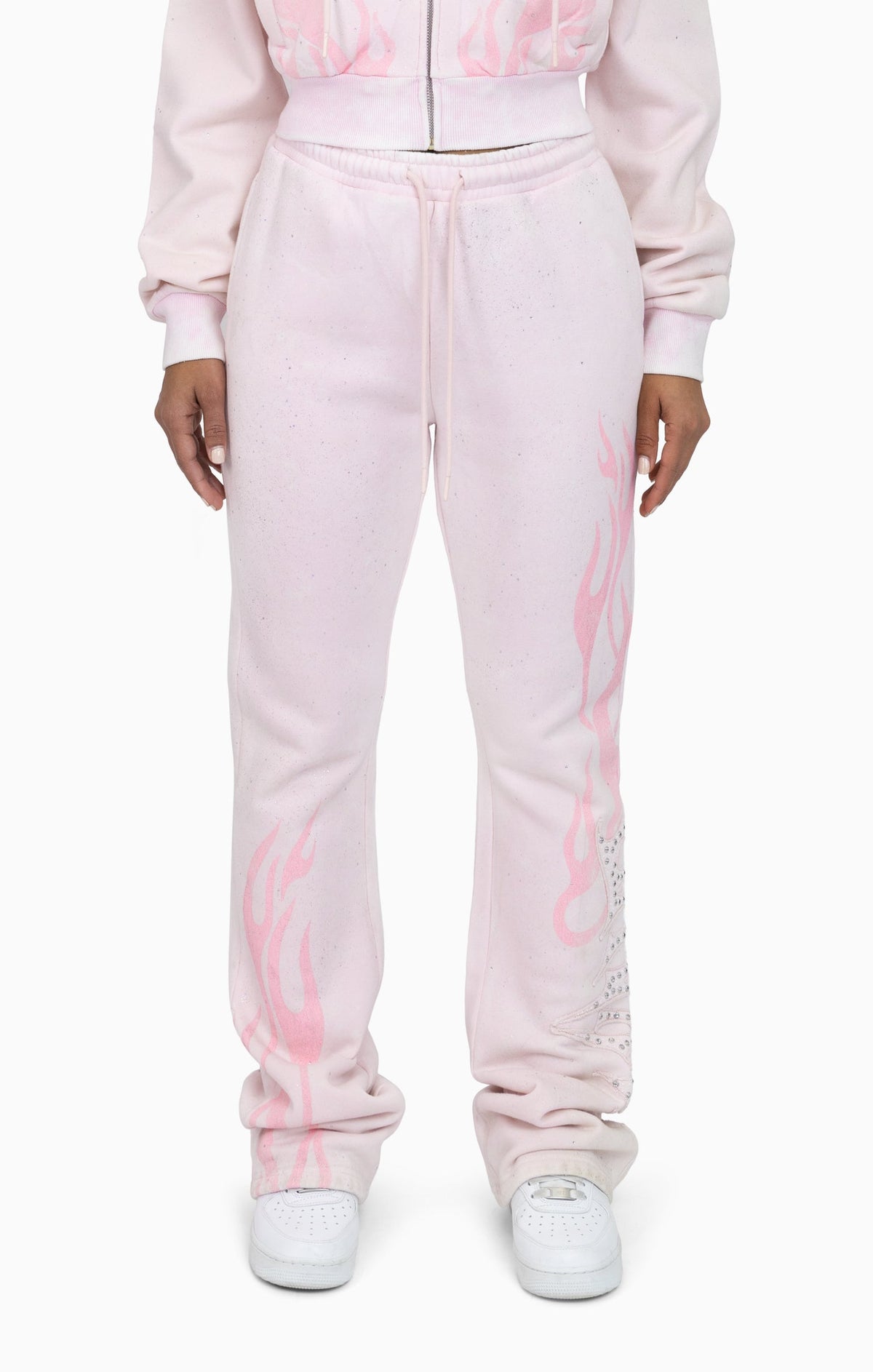 Smoke Rise Sparkly Fleece Pants - Cradle Pink - view 2