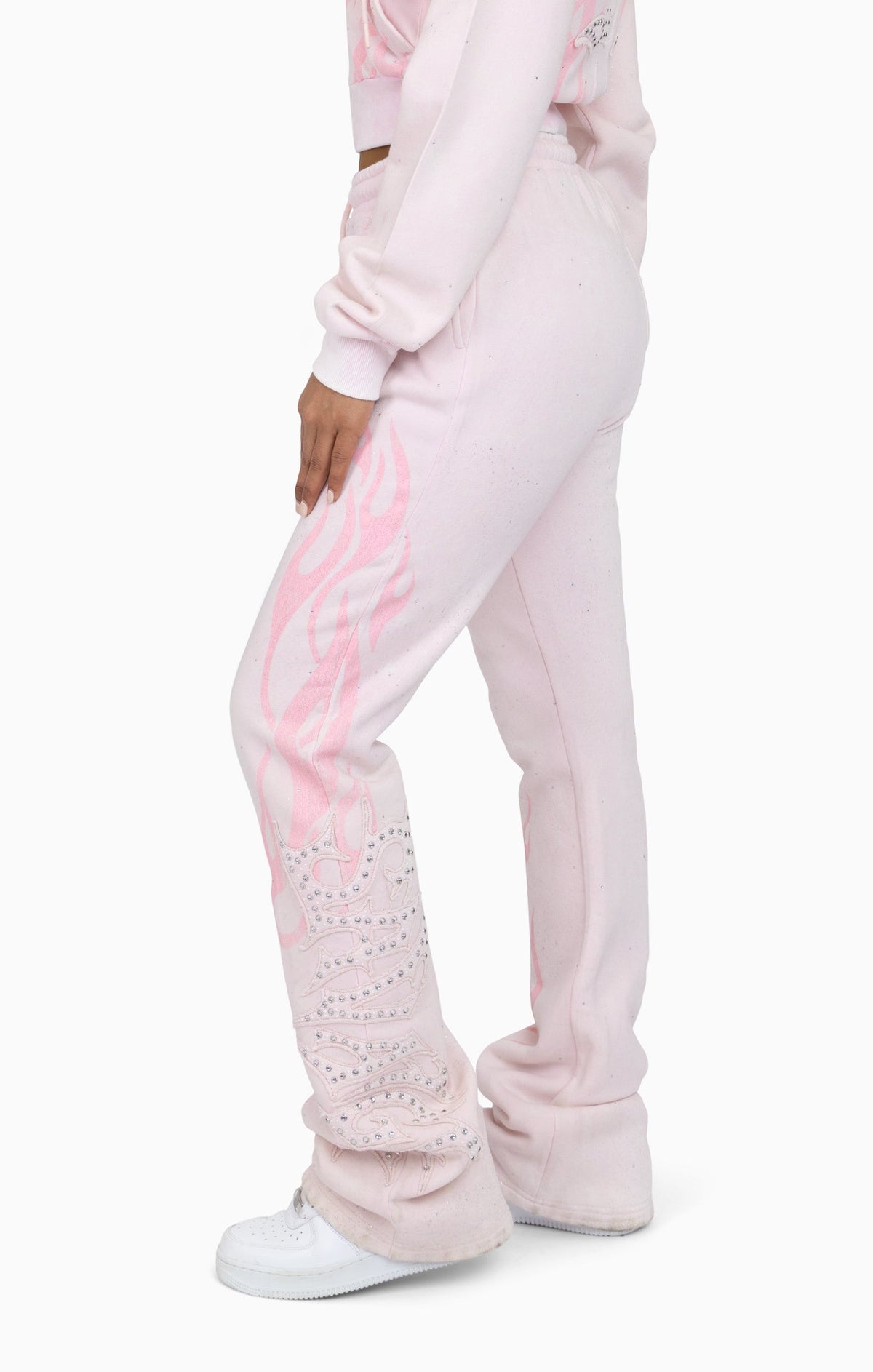Smoke Rise Sparkly Fleece Pants - Cradle Pink - view 3