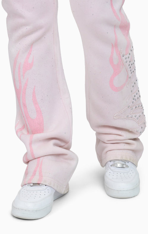 Smoke Rise Sparkly Fleece Pants - Cradle Pink - view 7