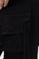 Smoke Rise High Rise Stacked W/ Pinching Jeans - Deep Black - view 9