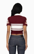 Smoke Rise Patched Embroidered Polo Shirt - Rum Raisin - view 3