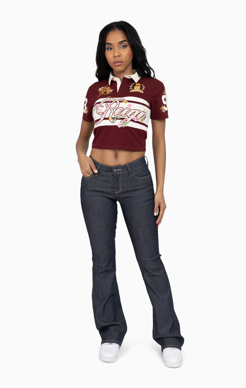 Smoke Rise Patched Embroidered Polo Shirt - Rum Raisin - view 4