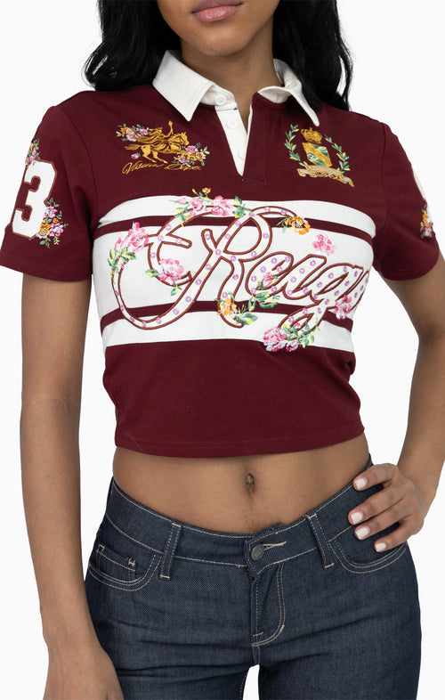 Smoke Rise Patched Embroidered Polo Shirt - Rum Raisin - view 5