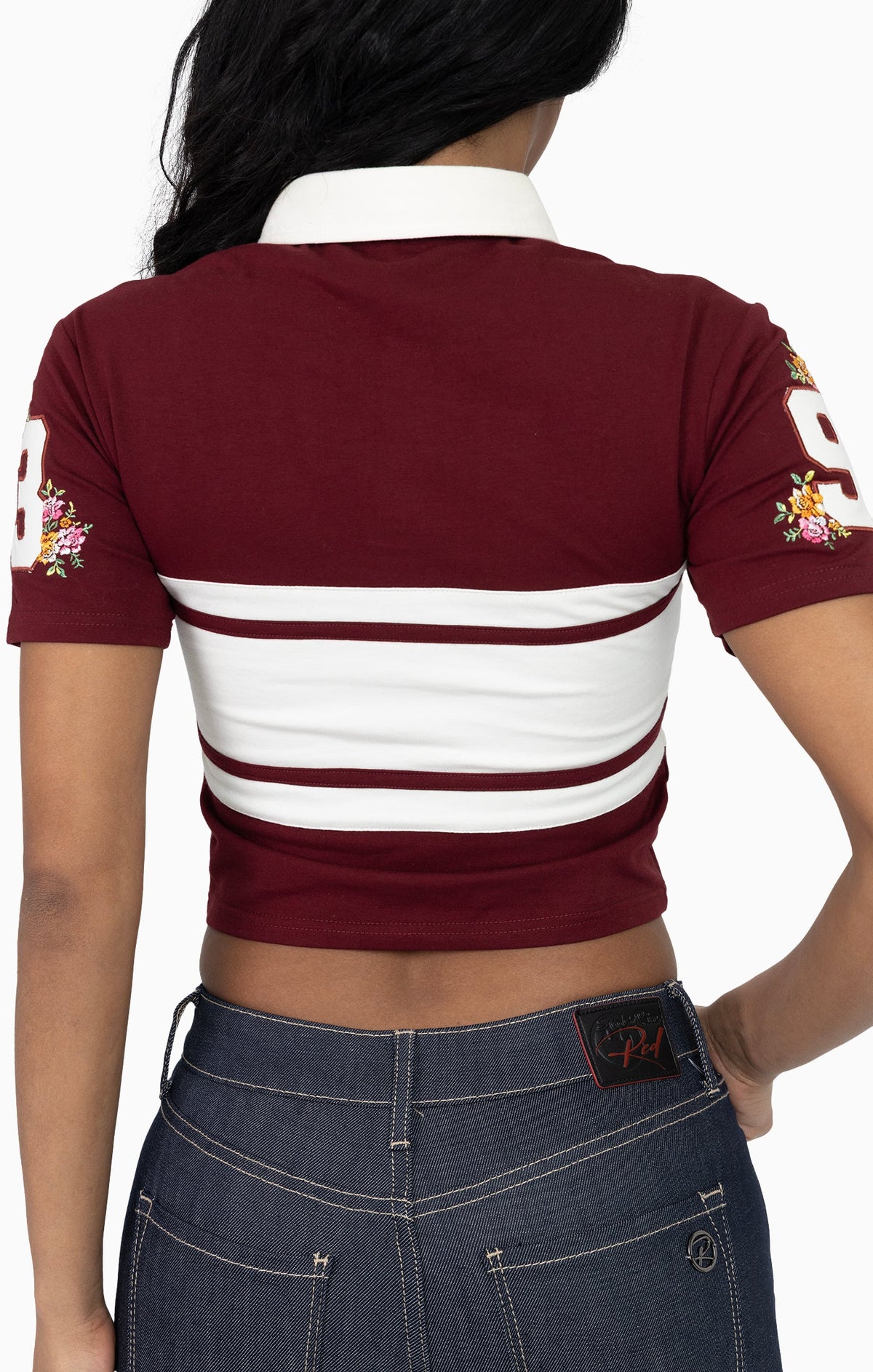 Smoke Rise Patched Embroidered Polo Shirt - Rum Raisin - view 7