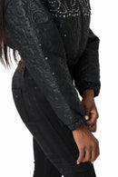 Smoke Rise Quilted PU Jacket - Black - view 7