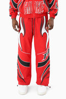 Smoke Rise Windbreaker Pants - True Red
