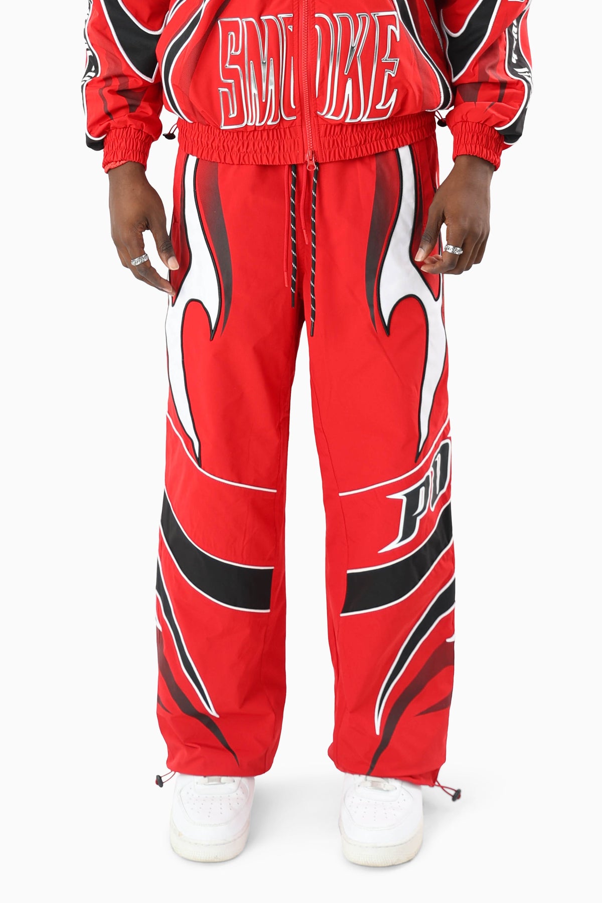 Smoke Rise Windbreaker Pants - True Red