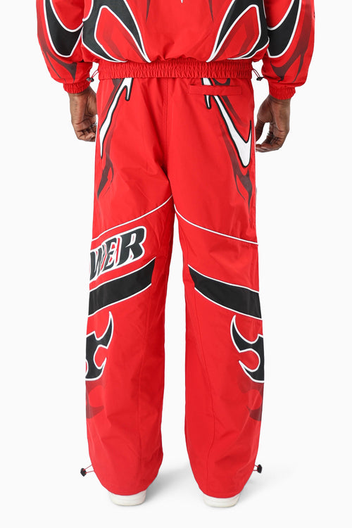 Smoke Rise Windbreaker Pants - True Red - view 3