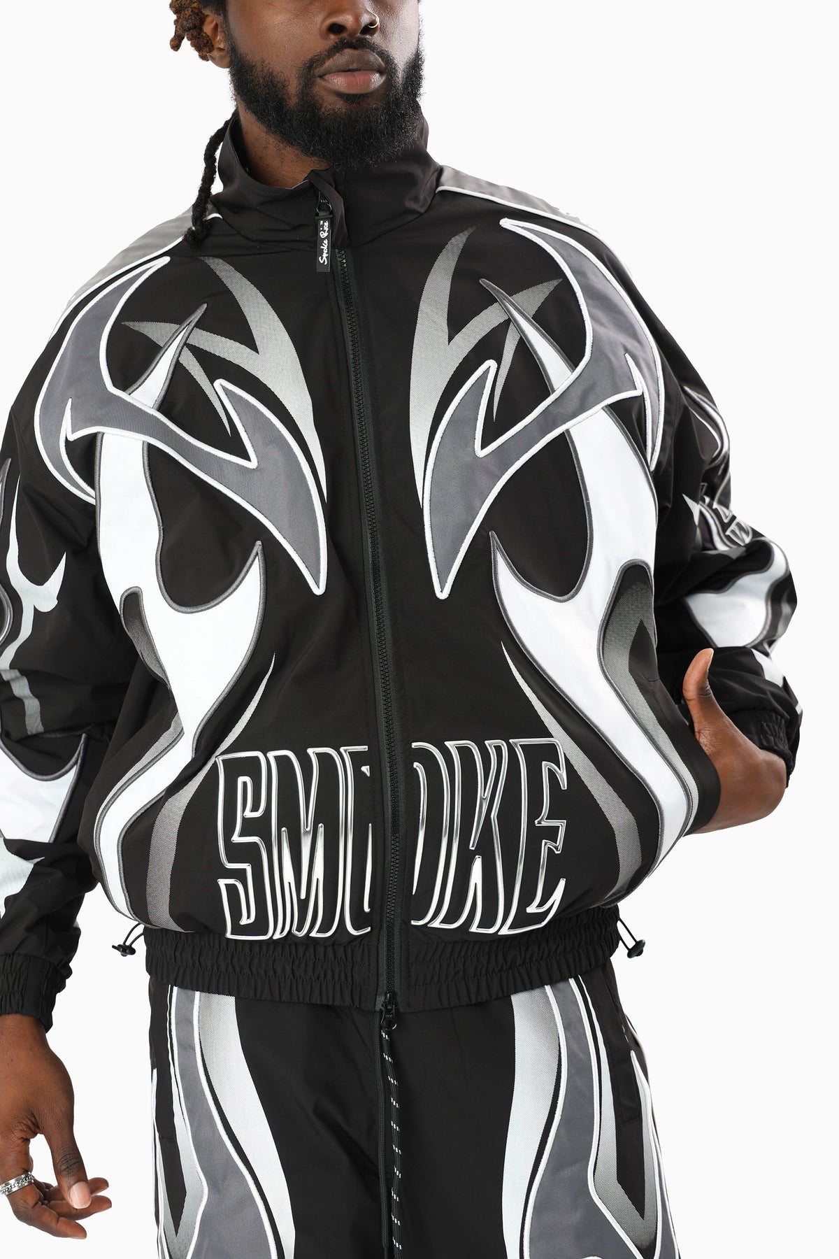Smoke Rise Windbreaker Jacket - Black - view 6
