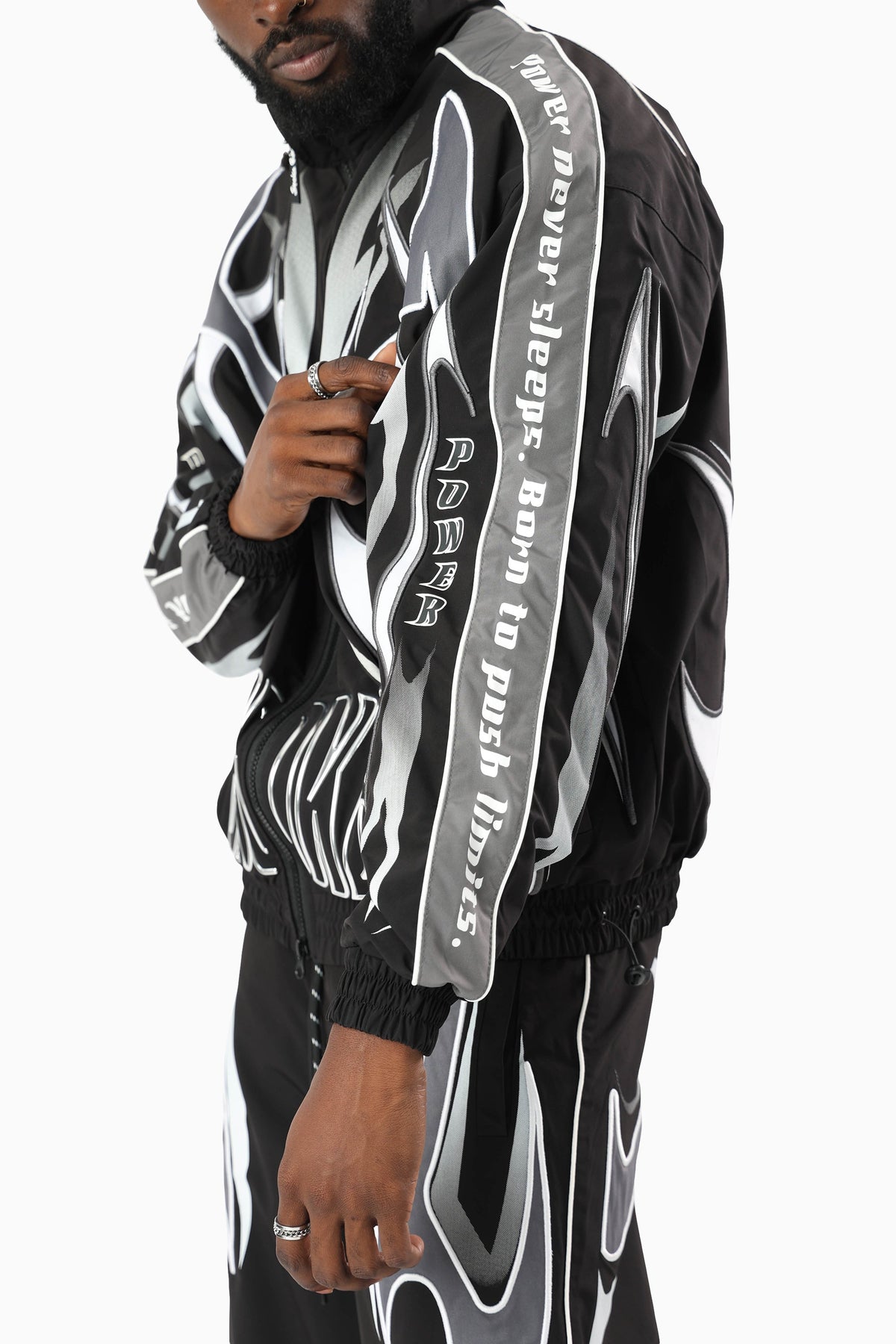 Smoke Rise Windbreaker Jacket - Black - view 8