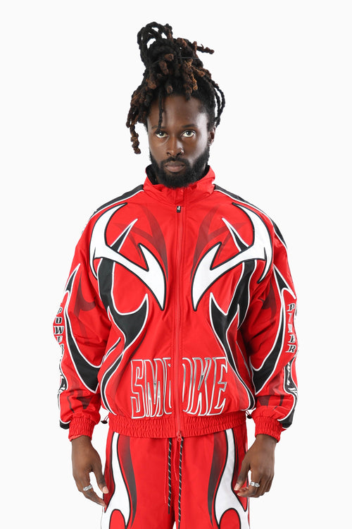 Smoke Rise Windbreaker Jacket - True Red
