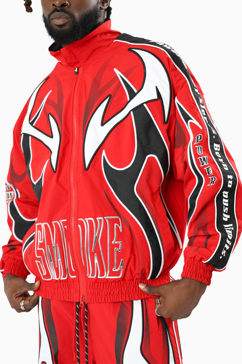 Smoke Rise Windbreaker Jacket - True Red - view 6