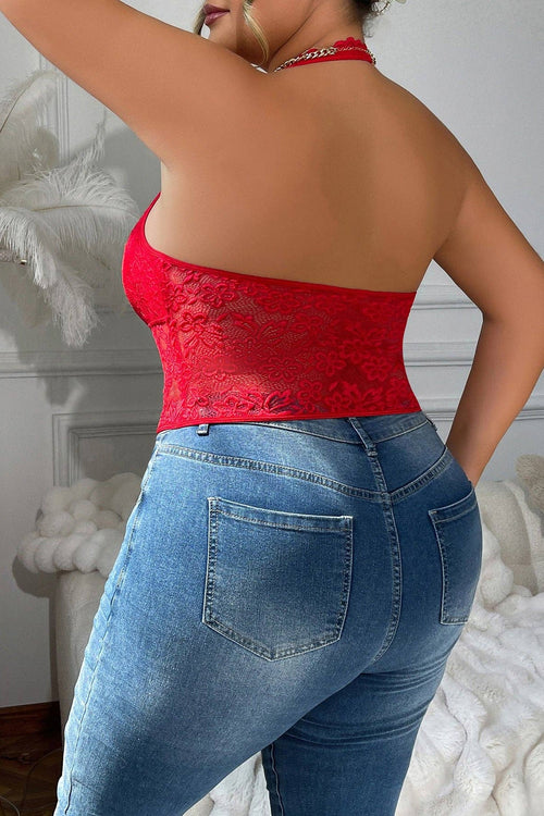 Sexy Lace Crop Top for Plus Size Women - view 6