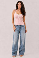 Babydoll Lace Trimmed Camisole with Baby Buttons — view 12