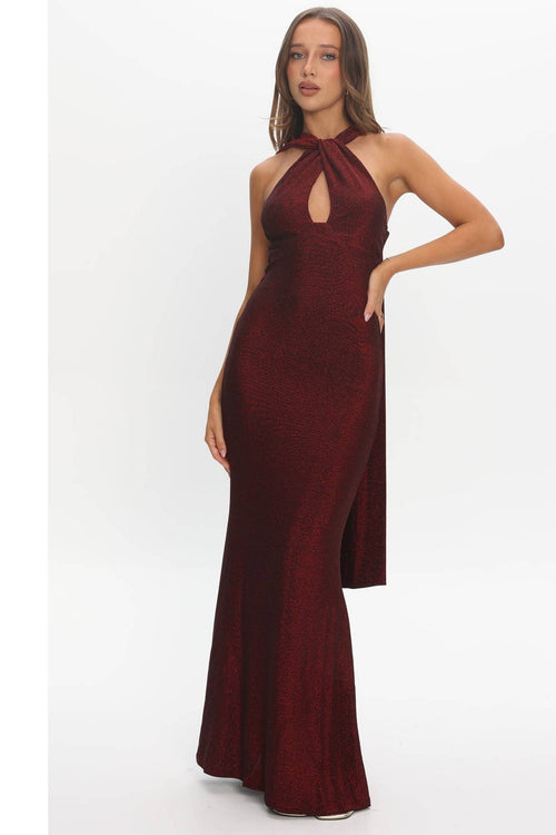 Twisted Halter Maxi Dress - view 2