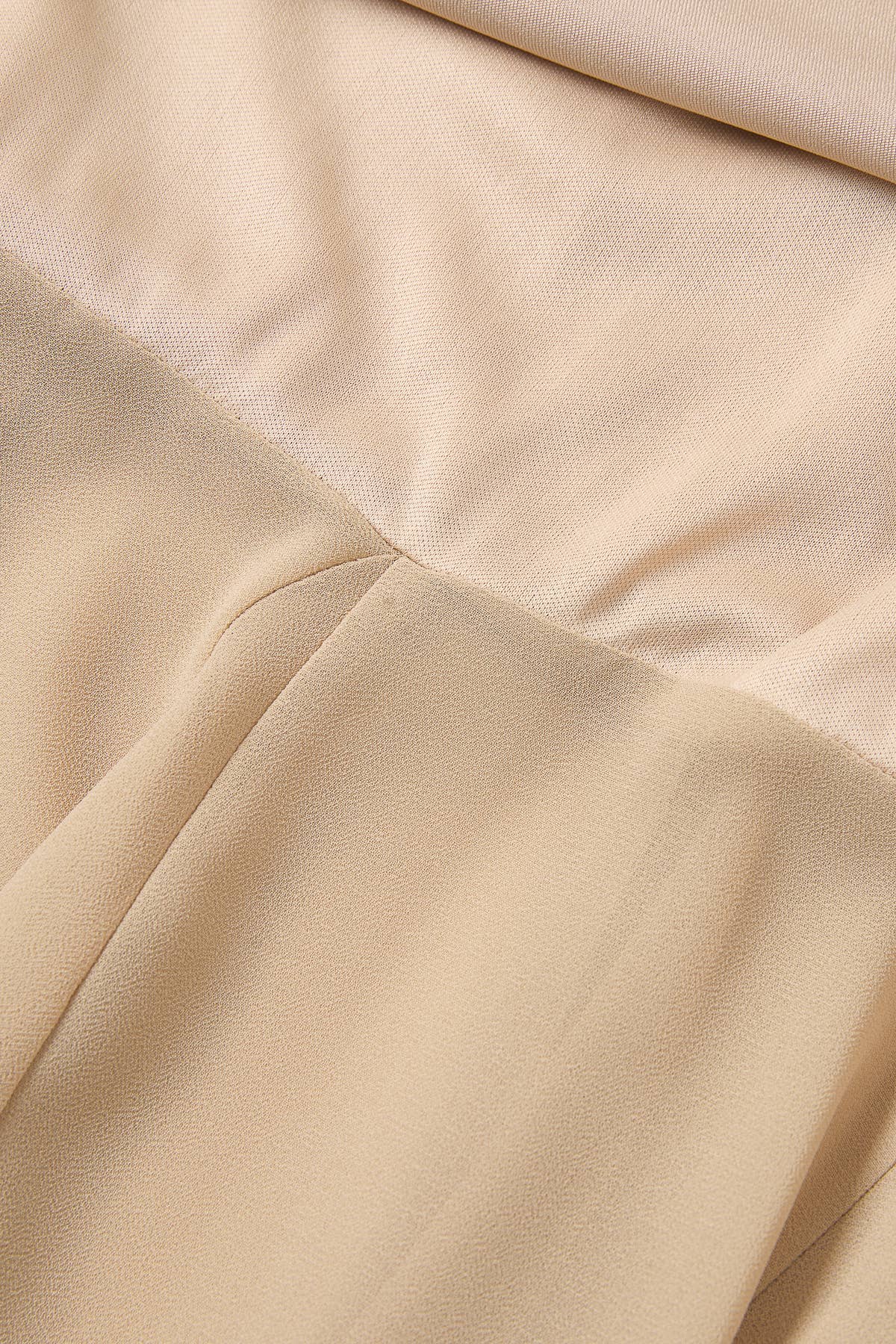 Cowl Neck Satin Chiffon Maxi Dress — view 6