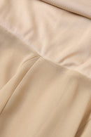 Cowl Neck Satin Chiffon Maxi Dress — view 6