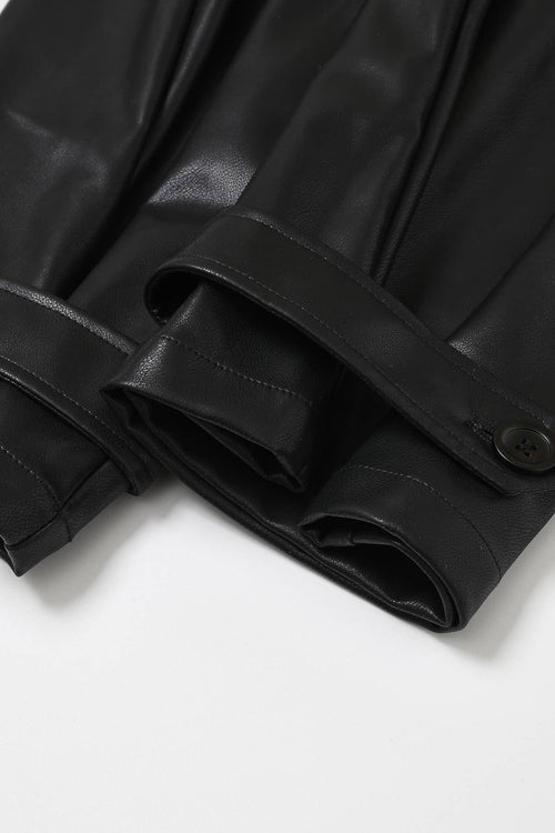 Monique PU Pleated Pants — view 7