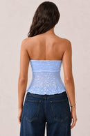 Strapless Tube Fly-Away Lace Top — view 3