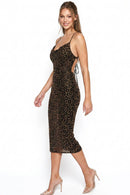 Leopard Print Bodycon Midi Dress — view 6