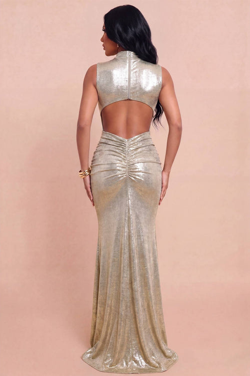 Metallic Resin Trim Dress - view 2