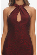 Twisted Halter Maxi Dress - view 4