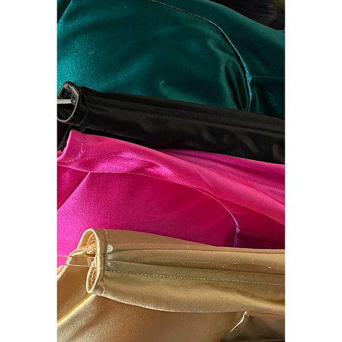 Plus Size Satin Lace Up Back Corset Top — view 5