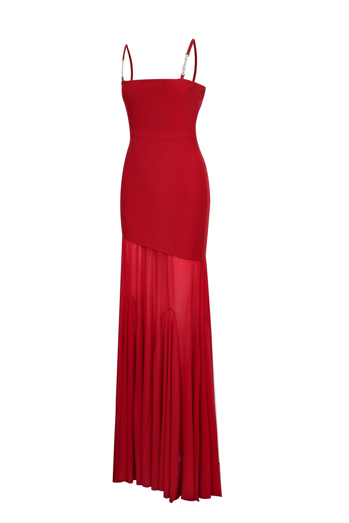 Bandage Mesh Mix Gown — view 3