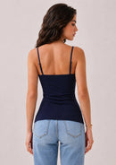 Babydoll Lace Trimmed Camisole with Baby Buttons — view 7