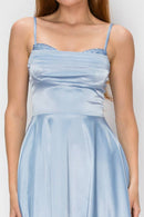 Satin Rhinestoned Skater Mini — view 14