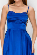 Satin Rhinestoned Skater Mini — view 2