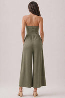 V Shape Drop Waist Tube Jumpsuit — view 3