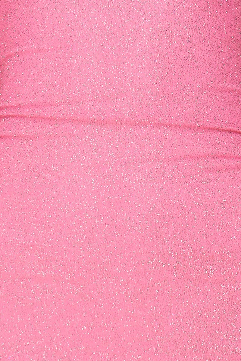 Glittery Mesh Holiday Dress — view 4