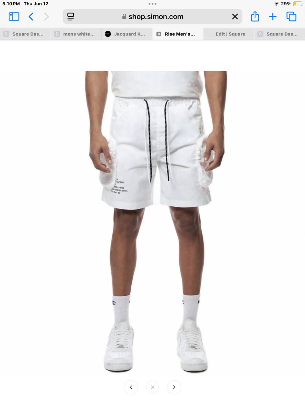 Smoke Rise "Printed Utility Lounge Windbreaker" Shorts