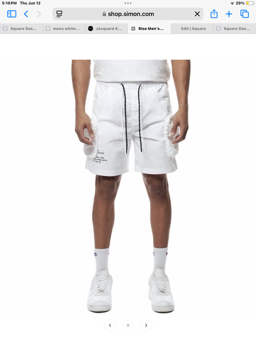 Smoke Rise Printed Utility Lounge Windbreaker Shorts — view 4