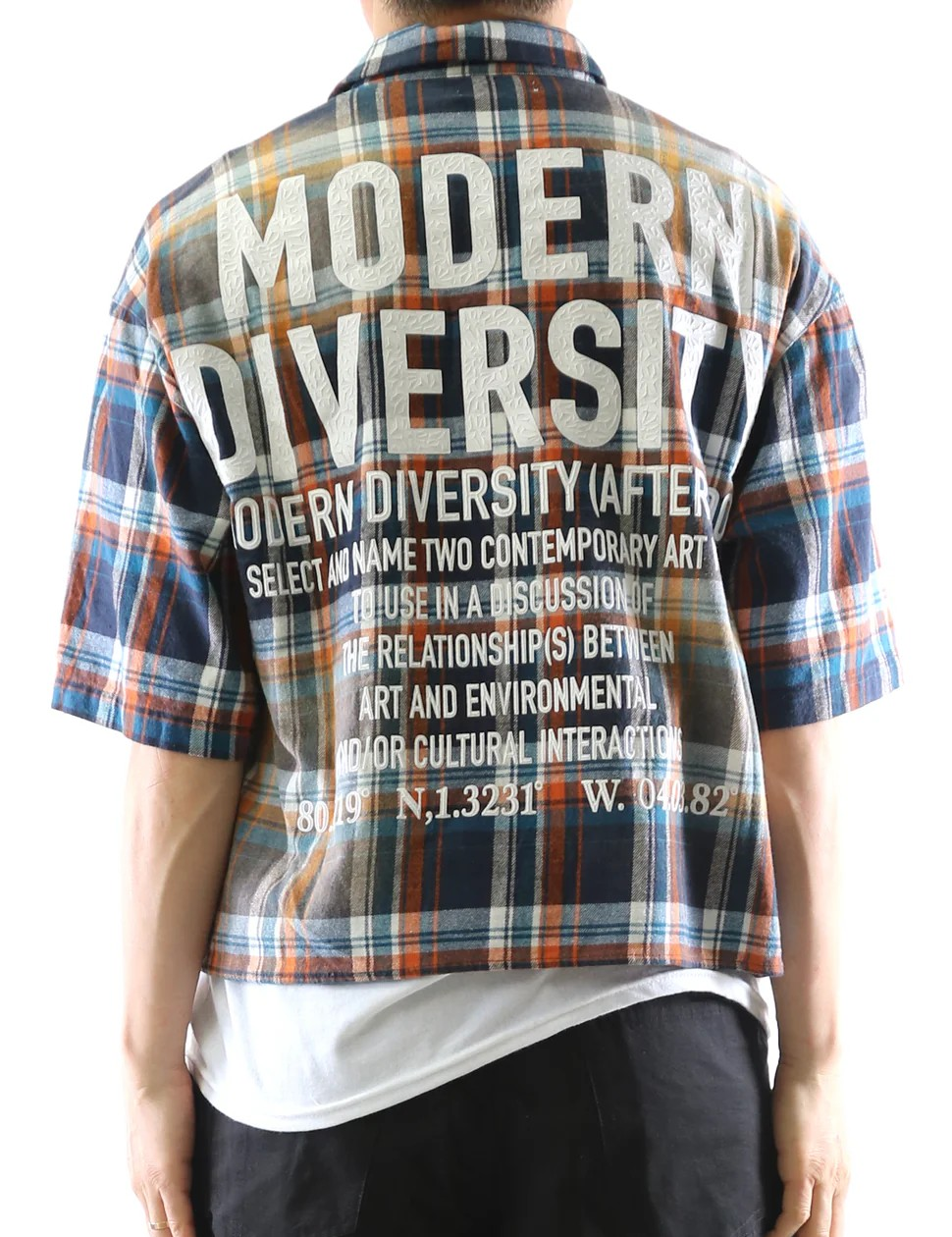 LTK "Knowledge Speaks Wisdom Listens" Flannel Cropped Button Down