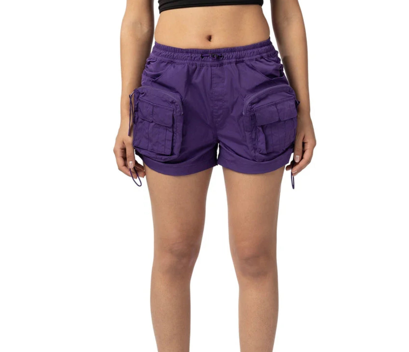 Smoke Rise Shirring Utility Shorts — view 4
