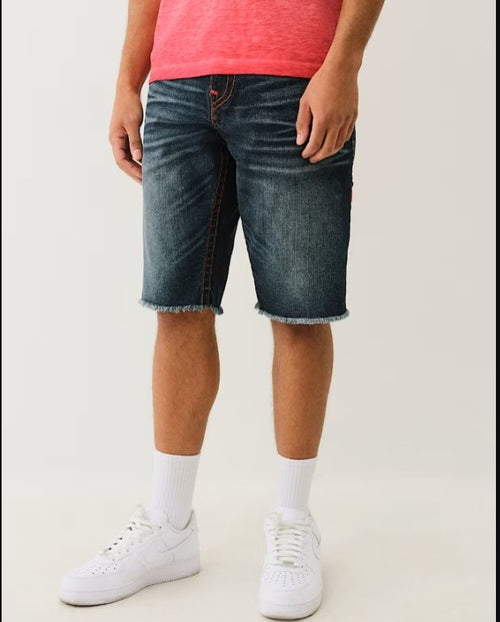 True Religion Ricky Super T Frayed Shorts