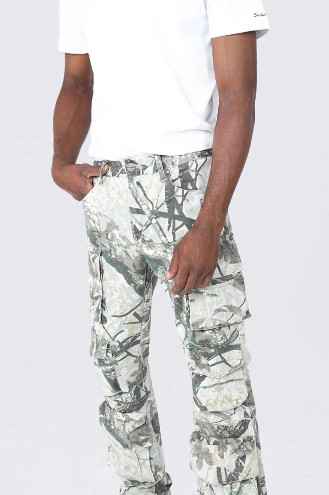 Smoke Rise Utility Twill - Wren Camo Cargo Pants — view 4