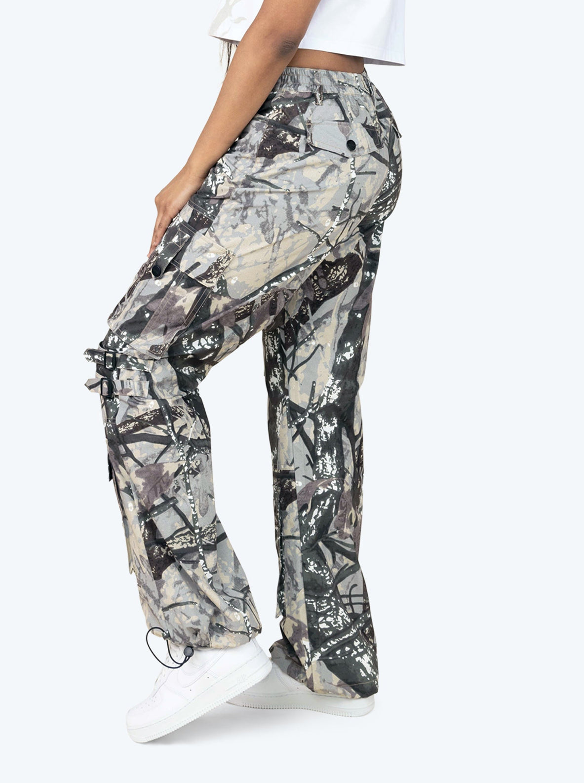 Smoke Rise Wide Utility Windbreaker Cargo Pants — view 5