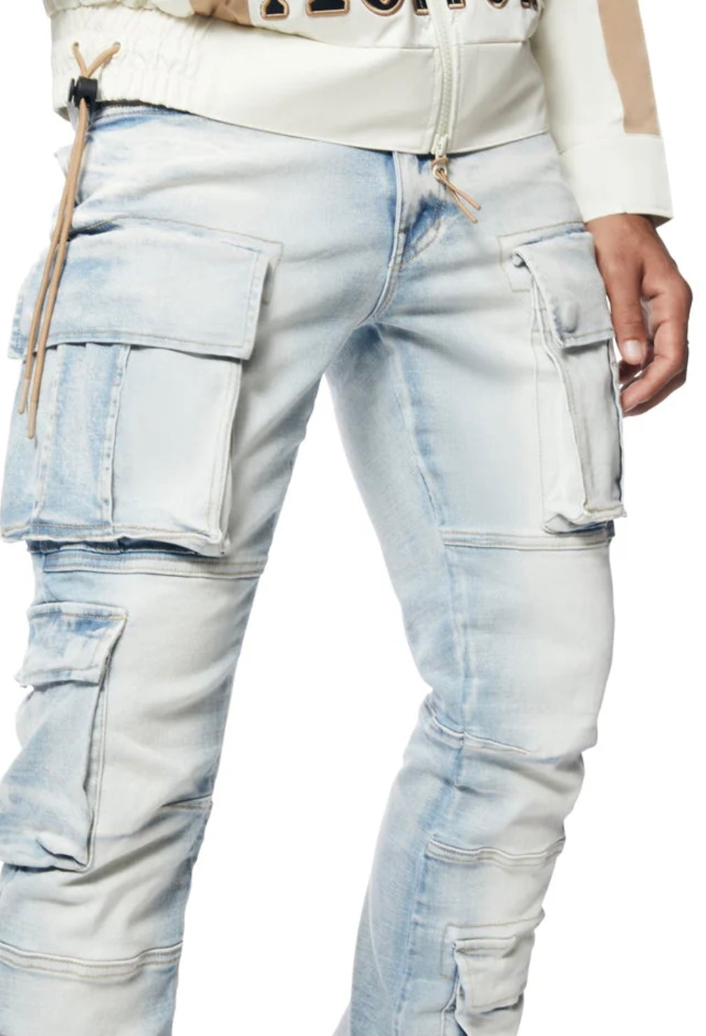 Smoke Rise Utility Multi Pocket Stacked Jeans — view 2