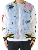 LTK Denim Varsity Jacket
