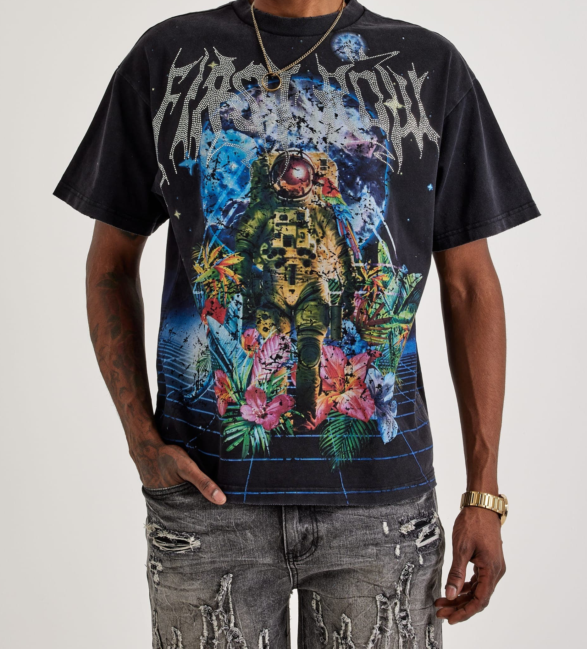 First Row "Earth First Rhinestone" Tee