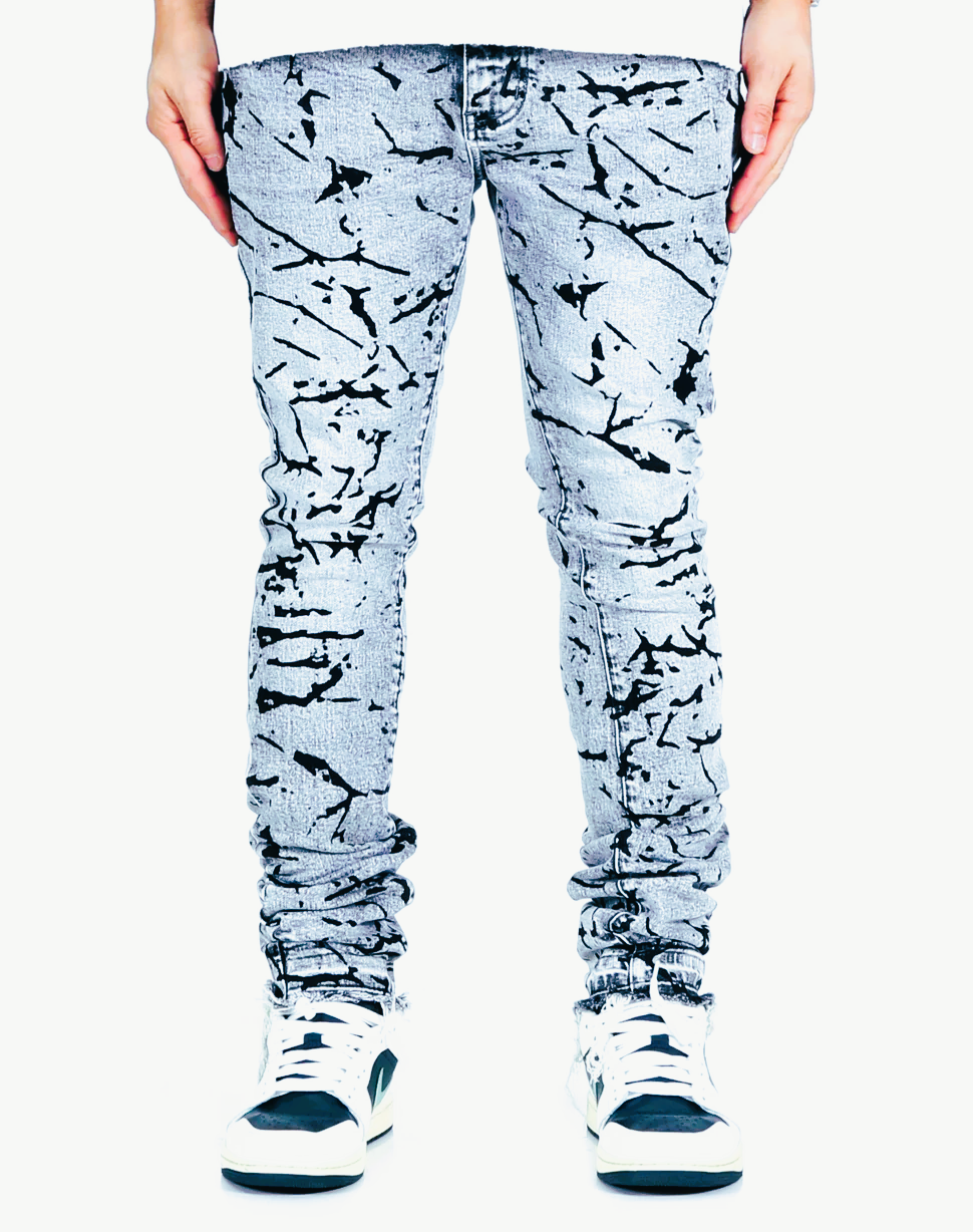 LTK "Men's Premium Heavy Washed Skinny Denim" Pants