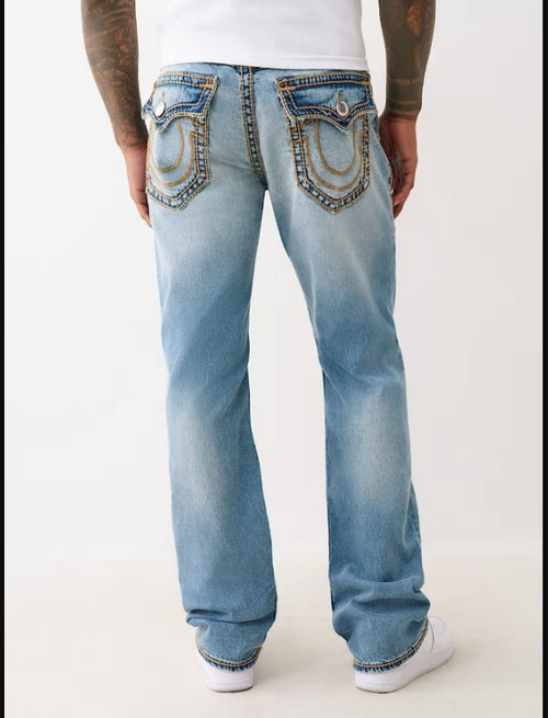 True Religion Ricky Rope Stitch Straight Jeans — view 2