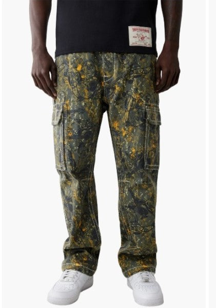 True Religion Buddha Camo Big T Cargo Pants